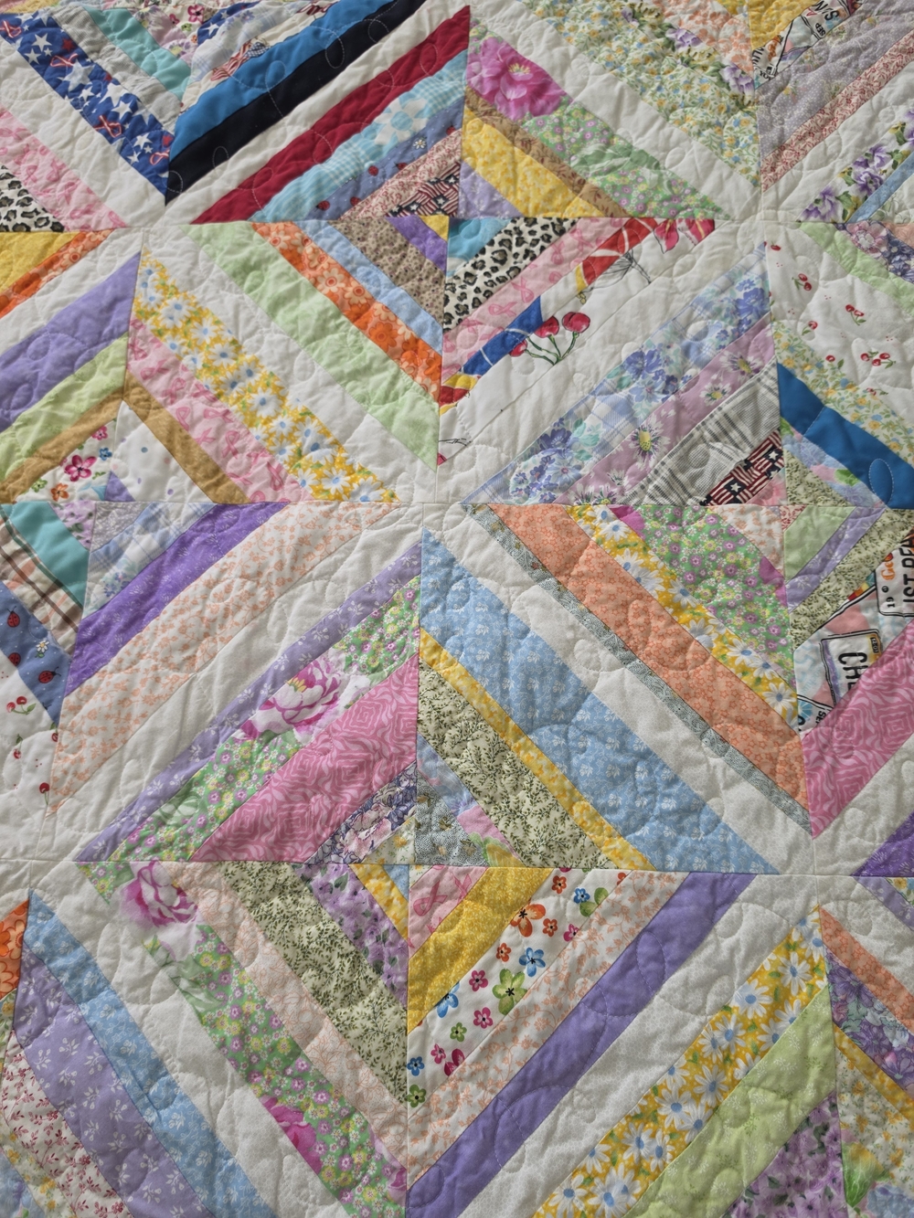 Handmade String Quilt - Picture 2 of 10